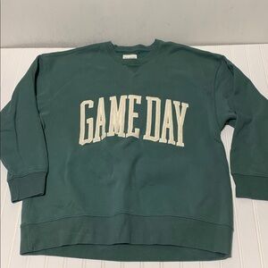 Abercrombie Green 'Game Day' Sweatshirt